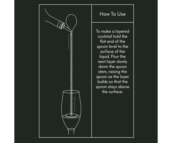 rayware Barware Cocktail Mixing Spoon