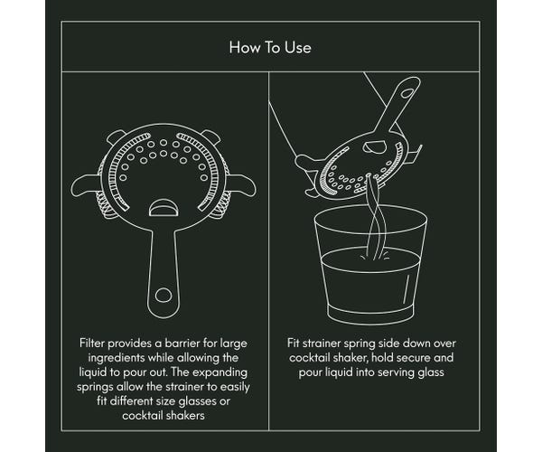 rayware Barware Cocktail Strainer