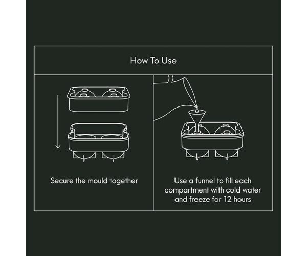 rayware Barware Round Silicone Ice Mould Giftbox