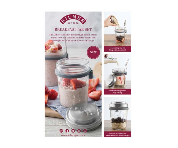 rayware Breakfast Jar Set A4 Pos