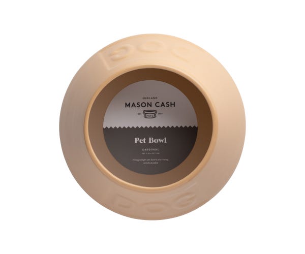 Rayware Cane Non Tip Lettered Dog Bowl 21cm