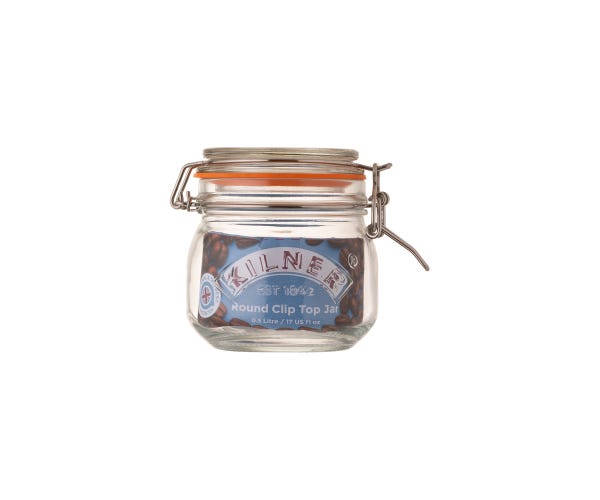 Rayware Clip Top Round Jar 0.5 Litre