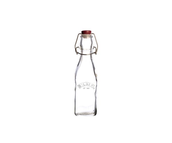 rayware Clip Top Square Bottle 0.25 Litre