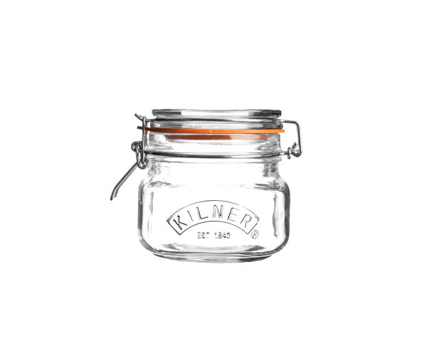 Rayware Clip Top Square Jar 0.5 Litre