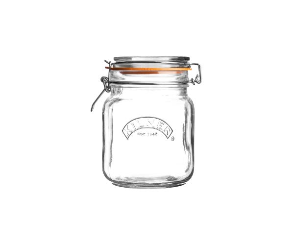Rayware Clip Top Square Jar 1 Litre