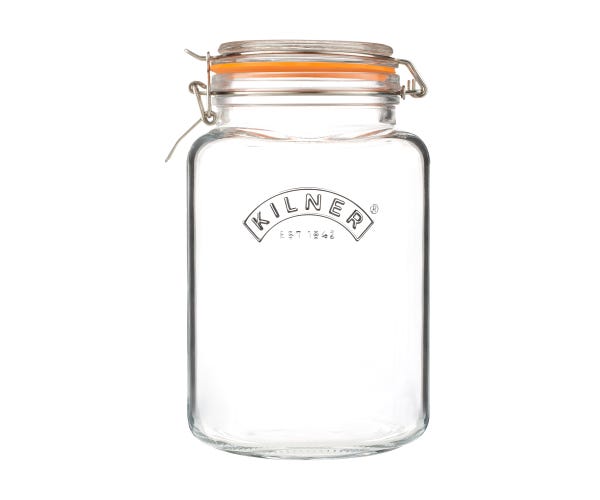 rayware Clip Top Square Jar 3 Litre
