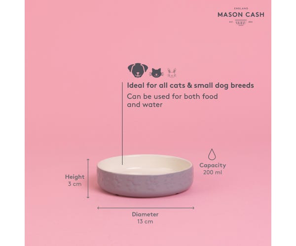 Rayware Colour Mix 13cm Grey Cat Saucer