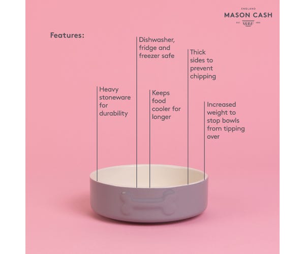 Rayware Colour Mix 15cm Grey Dog Bowl