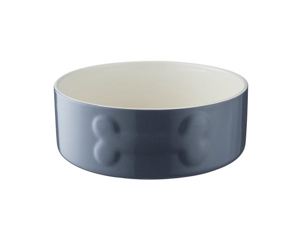 rayware Colour Mix 20cm Grey Dog Bowl