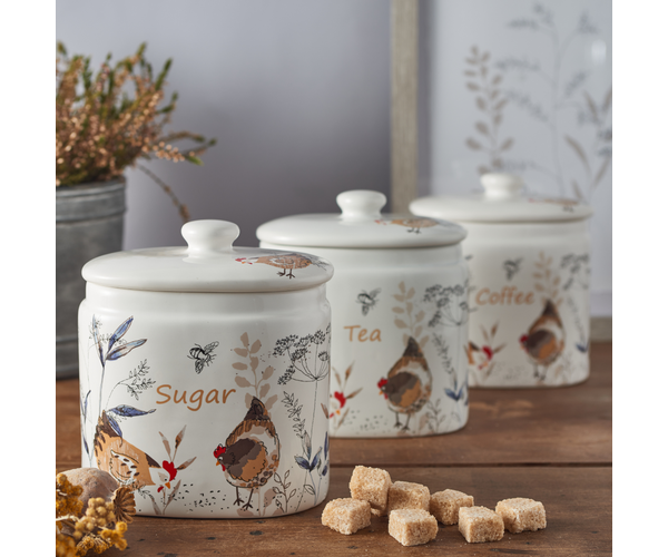 rayware Country Hens Sugar Storage Jar