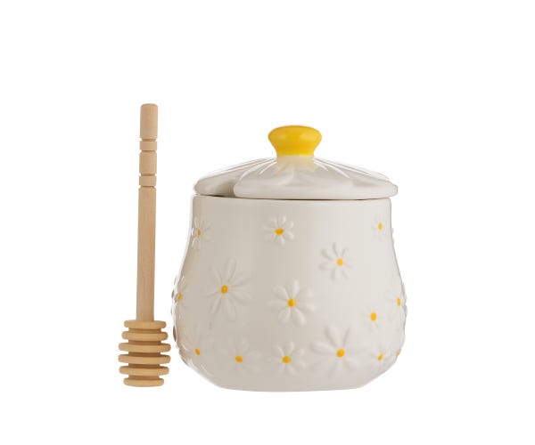 rayware Daisy Honey Pot And Drizzler