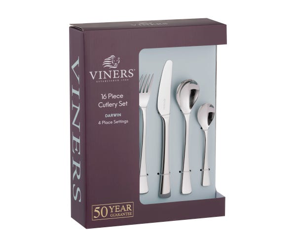 Rayware Darwin 18/10 16 Pce Cutlery Set Giftbox