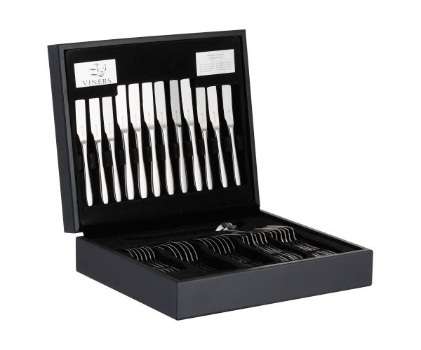 rayware Eden 18/10 44 Pce Wooden Canteen Giftbox