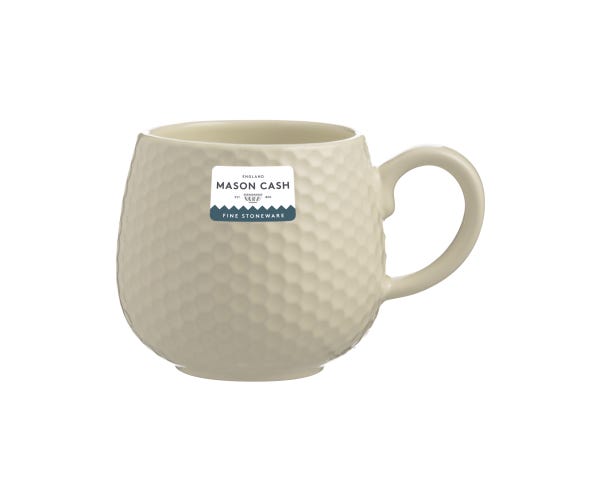 Rayware Embossed Honeycomb Cream Mug 350ml