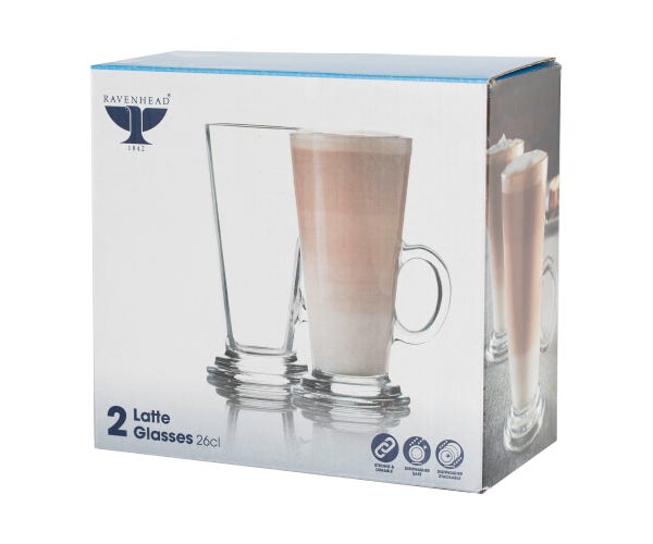 rayware Entertain Set Of 2 Latte Glasses 26cl