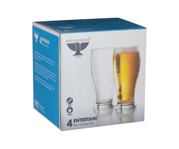rayware Entertain Set Of 4 Beer Glasses 53cl