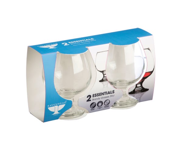 Rayware Essentials Sleeve Of 2 Brandy Glasses 39cl