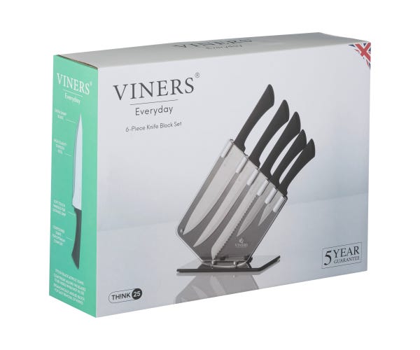 Rayware Everyday 6 Pce Knife Block Giftbox