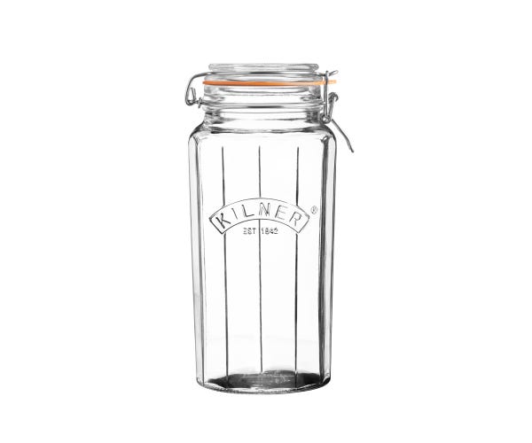 Rayware Facetted Clip Top Jar 1.8 Litre