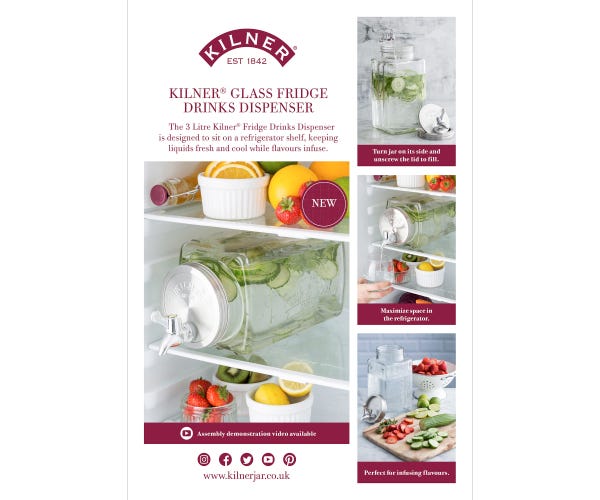 rayware Fridge Drinks Dispenser A4 Pos Strut Card