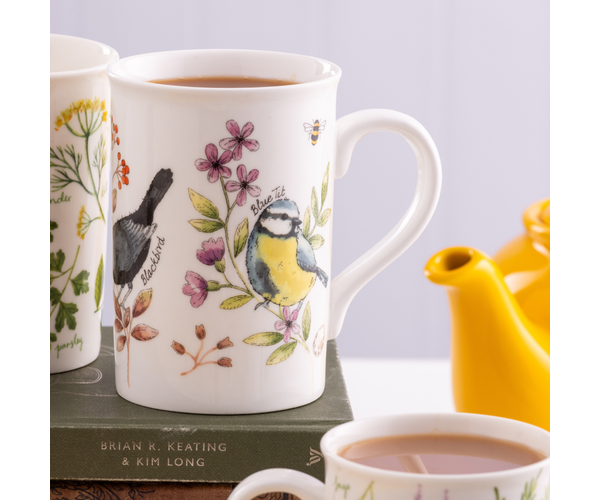 Rayware Garden Birds Honeysuckle Mug 300ml