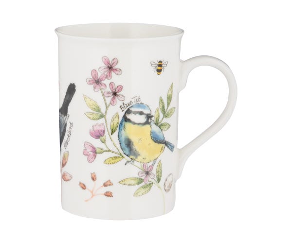 rayware Garden Birds Honeysuckle Mug 300ml