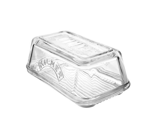 rayware Glass Butter Dish And Lid