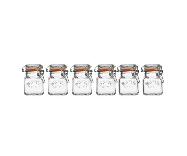 Rayware Glass Clip Top Spice Jar Set