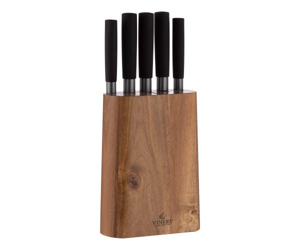 rayware Graphite 6 Pce Knife Block Set Giftbox