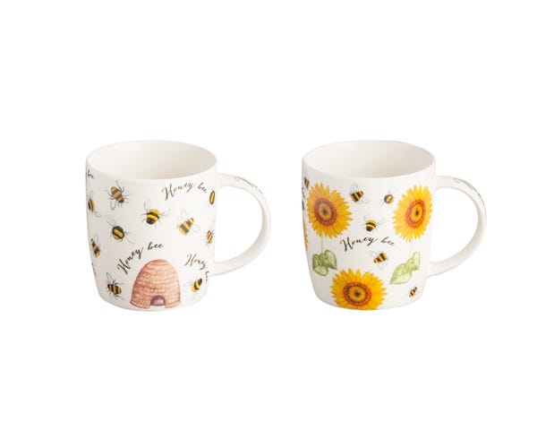 rayware Honey Bee Mugs Assorted 34cl