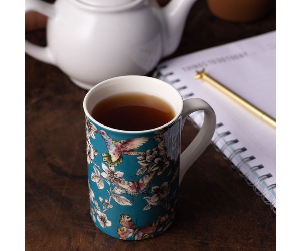 Rayware Hummingbird Floral Teal Mug 300ml