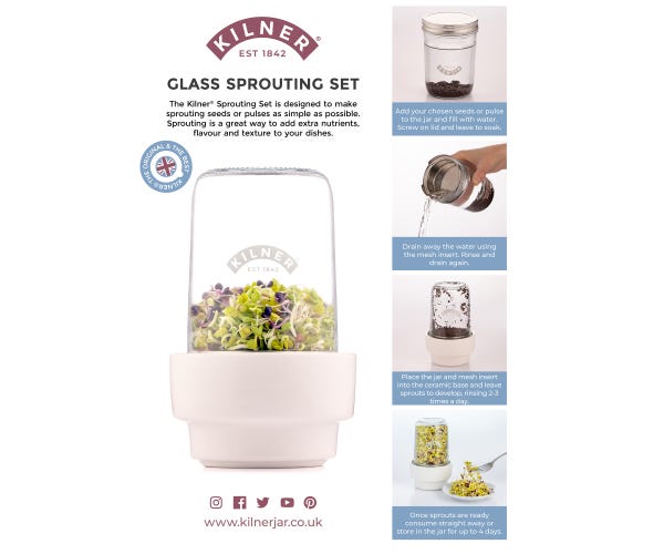 rayware Kilner Sprouting Set Strut Card Pos