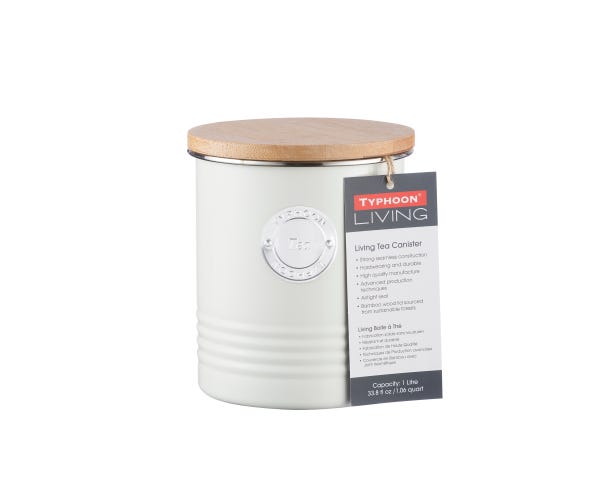 Rayware Living Tea Canister Cream 1 Litre