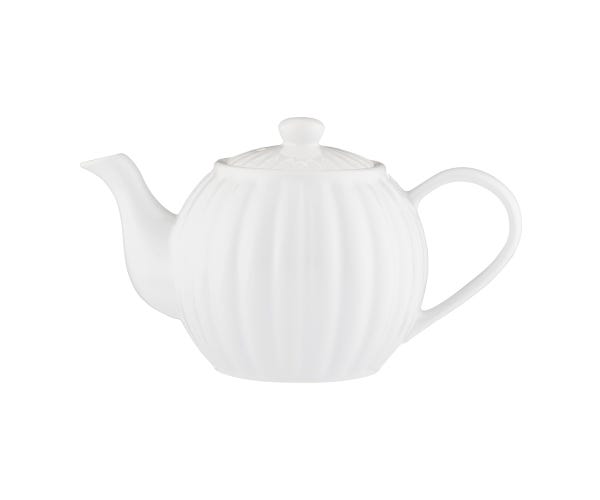 rayware Luxe 6 Cup Teapot White