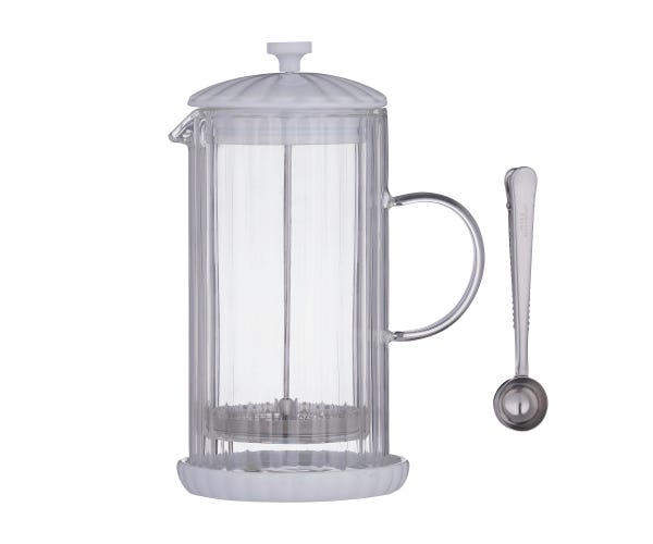 rayware Luxe Cafetiere/French Press White 1l
