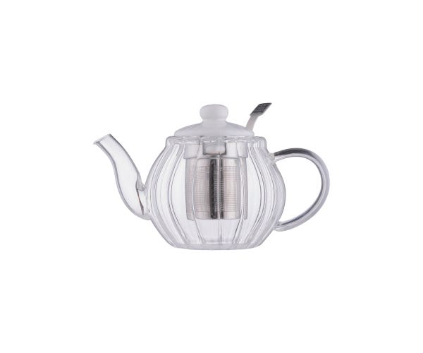 rayware Luxe Glass Teapot White 500ml