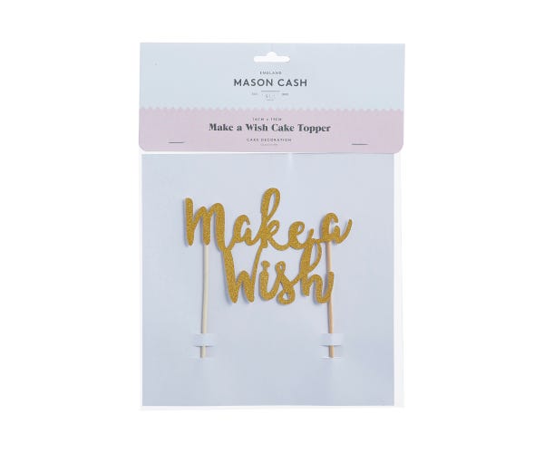 Rayware Make A Wish Gold Glitter Topper