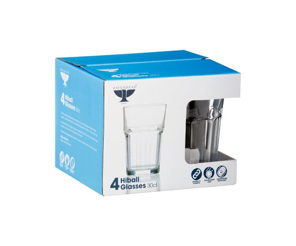 Rayware Manhattan Gift Box 4 Hiball Glasses 30cl