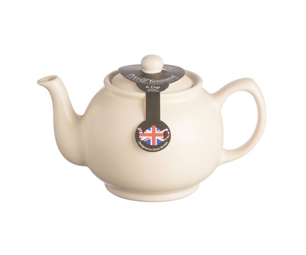 rayware Matt Cream 6cup Teapot