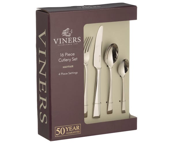 Rayware Mayfair 18/10 16 Pce Cutlery Set Giftbox