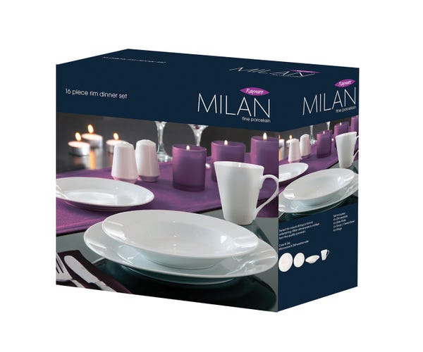 Rayware Milan Rim 16 Pce Dinnerset - Gift Box