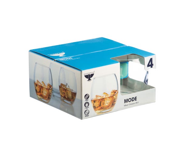 Rayware Mode Set Of 4 Mixer Glasses 38cl