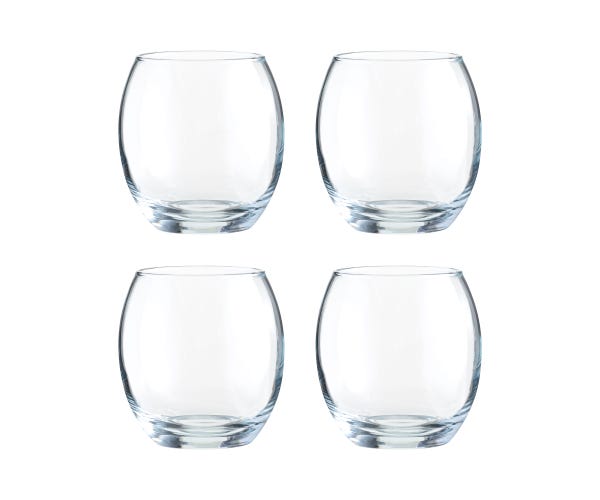 rayware Mode Set Of 4 Mixer Glasses 38cl