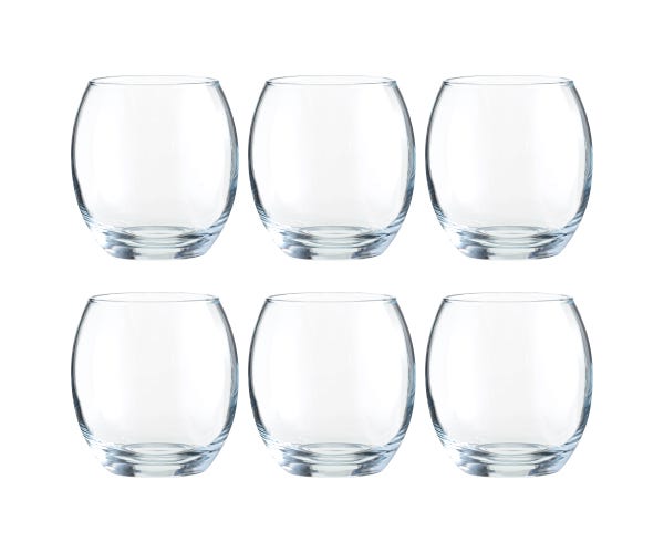 Rayware Mode Set Of 6 Mixer Glasses 38cl