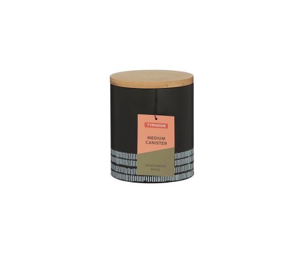 Rayware Monochrome Black Medium Storage Canister