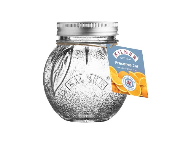 Rayware Orange Fruit Preserve Jar 0.4 Litre