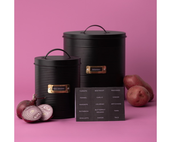 Rayware Otto Black Set Of 2 Root Vegetable Storage