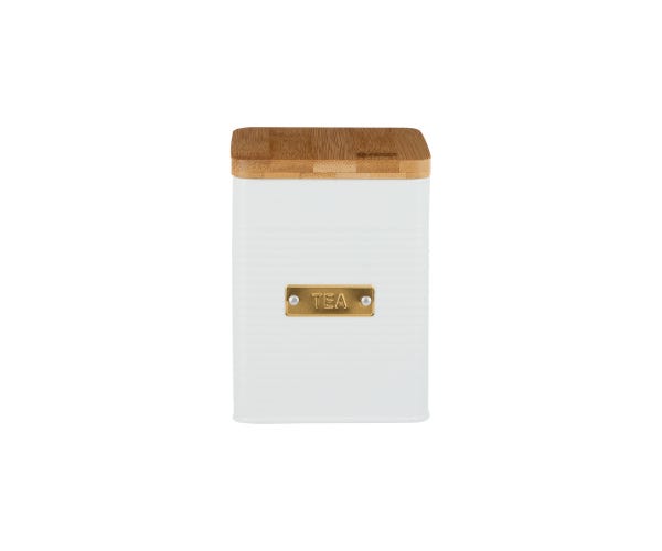 rayware Otto Square White Tea Storage