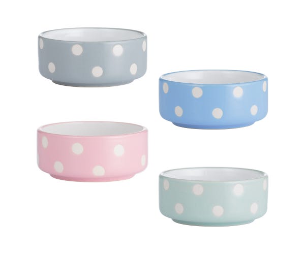 Rayware Polka Dot 8cm Bowls Asstd