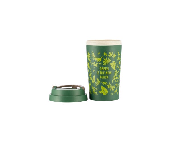 Rayware Pure Green New Black Wheat Fibre Mug 380ml